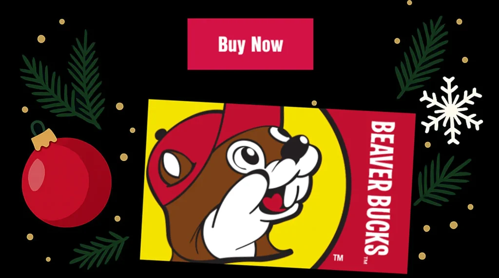 Holiday Beaver Bucks Gift Card